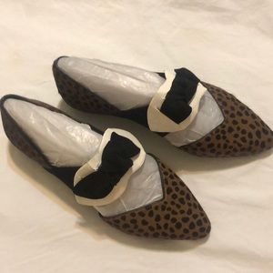 Gianni Bini Leopard Print Dress Loafers 6.5